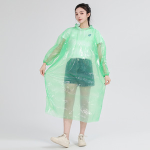 Yokoo <b>Poncho</b> PE Rainwear Disposable Single Person Outdoor Hiking Travel Universal Fit - Product Image 3