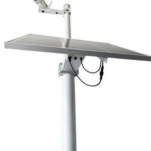 Kit de energía solar de fácil instalación para CCTV 60Ah Sistema de energía solar para sistema de 100W Cámara de panel solar Solar