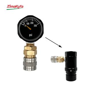 Regulador de CO2 Mini HPA de Aleación de Aluminio Negro con Conector Foster US, Manómetro Ajustable de 40-200 PSI, Manguera en Espiral G1/2-14 para Botella, OEM - Product Image 2