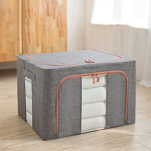 Large Capacity 66/100L Foldable Eco-Friendly Simple Modern Lightweight Square Design Cloth <b>Storage</b> Organizer Bag Waterproof - Product Image 2