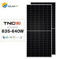 Panneau solaire Tongwei TWMNH-66HD635-645W TNC2.0 N-type bifacial double vitrage 635W-655W, module PV demi-cellule pour ferme solaire utilitaire