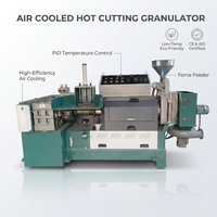 Machine de granulation de PE pur avec découpe à chaud refroidie par air, granulateur basse température pour des granulés propres