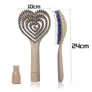 Coussin compact en nylon rond creux lissant la <span class=keywords><strong>brosse</strong></span> à cheveux accélère pour un séchage humide avec pour une <span class=keywords><strong>brosse</strong></span> à cheveux humide - Product Image 1