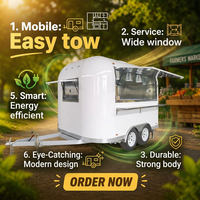 Remorque alimentaire mobile en acier inoxydable de 3,50 m (12 pi) – Chariot de vente de crème glacée mobile – Chariot à hot-dogs personnalisé à vendre en Europe