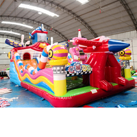 Château gonflable d'intérieur, équipement d'amusement, toboggan gonflable pour enfants en forme de dessin animé
