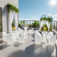 Mobilier d'éclairage de bar de luxe moderne Chaise haute à chargement USB étanche IP65 Tabouret et chaise de bar à la mode