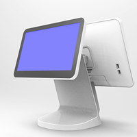 Nouveauté Cashcow Système de point de vente tout-en-un avec écran IPS 13,3 pouces Multi-OS Caisse enregistreuse Windows/Intel Imprimante thermique 58/80 mm BT 4.0