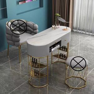 Table à ongles en marbre pour influenceurs à prix spécial, économique, pour une ou deux personnes, table à ongles pour influenceurs - Product Image 2