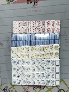 Ensemble <span class=keywords><strong>de</strong></span> Mahjong en Acrylique Bleu Lac Teal Luxe Léger - Jeu <span class=keywords><strong>de</strong></span> Divertissement Domestique Haut <span class=keywords><strong>de</strong></span> Gamme - Product Image 2