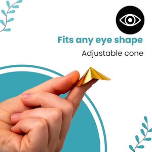 使い捨て可能な目の保護コーン日焼け止め日焼け防止ステッカー日焼け止めゴーグル線なし - Product Image 3