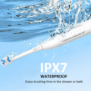 H2ofloss 2000mAh Smart Rechargeable Sonic <strong>Toothbrush</strong> for Adults Travel-Friendly IPX7 <strong>Pressure</strong> <strong>Sensor</strong> <strong>Electric</strong> Wave Sweeping - Product Image 5