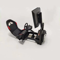 Cockpit de course de simulateur pliable et réglable avec siège à vendre prix bon marché pour PS4 PS5 Xbox Logitech G29