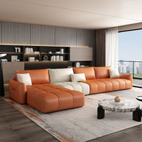 Ensembles de meubles de salon modernes de haute qualité, canapé en forme de L, canapé nuageux classique de luxe, canapé d'angle simple en forme de L pour la maison