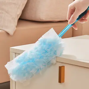 BSCI ISO9001 Hot Selling Products Usa High Quality 5 Duster Pads + 1 Handle Dirt Hair Cleaning Disposable Electrostatic Duster