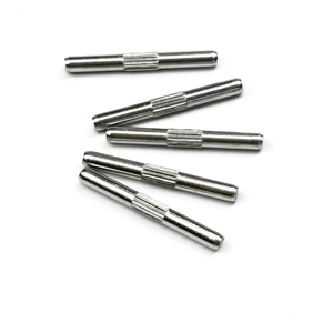 Goupilles de centrage cylindriques en acier inoxydable moletées sur mesure, finition brillante, dimensions de la tête personnalisables - Product Image 1