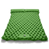 Matelas de camping gonflable individuel portable en TPU avec pompe à pied, large et épais, avec cordon de serrage, pour usage extérieur et voyage