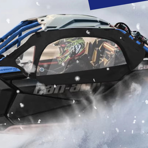 Juego de puerta superior suave X3 para modelos Can Am Maverick X3 de 2 asientos de barro, lluvia, polvo, viento, nieve, diseño de cremallera para enrollar hacia abajo - Product Image 2