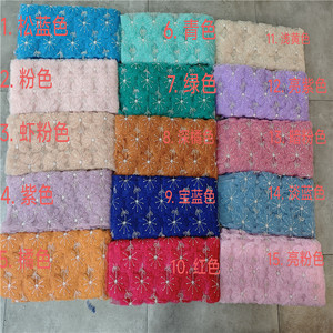 Tessuto in Pizzo Tulle con Perline e Fiori 3D di Lusso, Vendita all'Ingrosso - Product Image 3