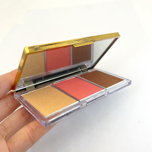 Phoera — Kit de maquillage de visage, personnalisé, étiquette privée, pigmenté, poudre de fleur rouge Vegan, crème mate, 3 couleurs, Palette de fard à paupières - Product Image 4