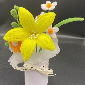 Ramo <span class=keywords><strong>de</strong></span> Flores con Limpiapipas, Ramo <span class=keywords><strong>de</strong></span> Flores para el Día <span class=keywords><strong>de</strong></span> la Madre, Regalos para el Día <span class=keywords><strong>de</strong></span> la Madre, Mejor Vendedor - Product Image 4