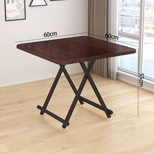 <span class=keywords><strong>Table</strong></span> à manger carrée moderne minimaliste pliable et portable pour une utilisation à domicile dans les petits appartements et les logements locatifs - Product Image 6