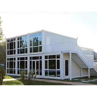 Conteneur plat modulaire d'une petite maison, kit de maison prédestinée, conteneur de 20 pieds, en vente, 2021