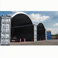 Abri de conteneur d'usine tente de conteneur de 20 pieds 40 pieds Tente de conteneur robuste en PVC en vente Tente de stockage de grande qualité en plein air