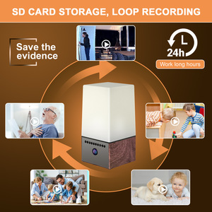 Yaoji Z20 Wifi bàn Đồng hồ Đèn máy ảnh LED Đèn RGB máy ảnh không dây LED bàn đèn LED ánh sáng ban đêm máy ảnh - Product Image 4