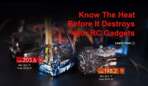 SKYRC TLD001 Thermologger <span class=keywords><strong>Duo</strong></span> Motor Detector de temperatura Comprobador de batería W para APP Control de temperatura preciso Plástico para - Product Image 5