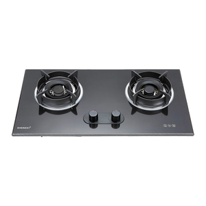 Cocina Portátil <span class=keywords><strong>de</strong></span> 2 Hornillas para Casa o Autocaravana, <span class=keywords><strong>de</strong></span> Hierro Fundido Resistente, con <span class=keywords><strong>Cristal</strong></span> Templado, a <span class=keywords><strong>Gas</strong></span>, Eléctrica, <span class=keywords><strong>Butano</strong></span>, con Batería, Integrada y <span class=keywords><strong>de</strong></span> Bajo Consumo - Product Image 1