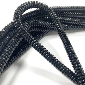 Cao linh hoạt màu đen Pur xoắn ốc Cáp mùa xuân MPG 4mm <span class=keywords><strong>2</strong></span>.5mm xoắn ốc cáp 10 12 21 lõi xoắn ốc cáp điện - Product Image 1