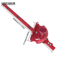 Règle de positionnement rapide pivotante en aluminium pour le travail du bois, règle d'angle, jauge d'angle pour le travail du bois