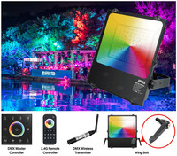 Usine IP65 RGB Flood Lamp DMX Éclairage de scène Disco DJ LED Flood Light RGB Remote