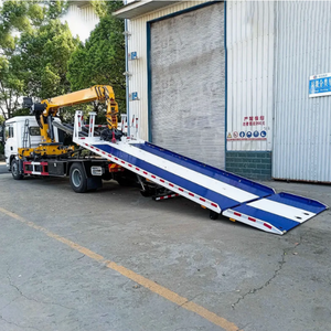 Camión de Remolque de Servicio Pesado Shacman 4X2, Camión <span class=keywords><strong>Portacoches</strong></span> con Grúa y Plataforma Plana - Product Image 2