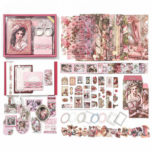 Serie de Cajas de Regalo de Papel Impresas de Estilo Minimalista Creativo, Versión en Inglés, Superventas, Estilo Retro Artístico <span class=keywords><strong>para</strong></span> Niñas - Product Image 5
