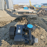 Compresseur d'air sans huile à haute performance, pompe refroidie par air, construction en fonte, capacité d'air de 12 mètres cubes, 380V, industriel