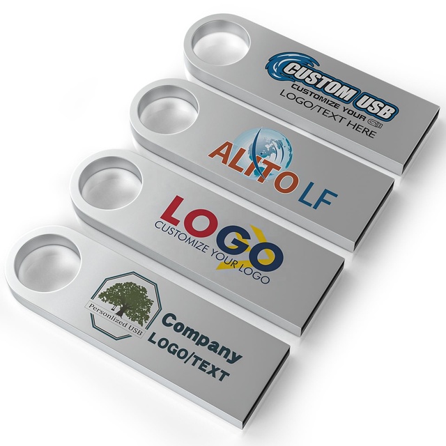 Promotional OEM Low Price Card Pendrive 3.0 Metal USB Flash Drive 4GB 8GB 16GB 32GB 64gb 128gb 256gb Usb Memory Stick