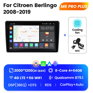 MEKEDE android lecteur de voiture radio écran tactile pour citroën <span class=keywords><strong>Berlingo</strong></span> 2008-2019 2 din voiture stéréo - Product Image 4