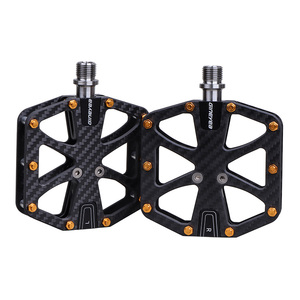 Ultralight <strong>Carbon</strong> Fiber Bicycle Pedals Titanium Alloy Axle &amp; 3 Sealed <strong>Bearings</strong> for Road Bikes Kids' Bikes BMX MTB - Product Image 4