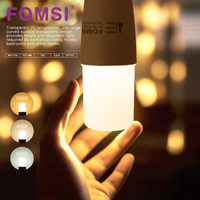 Ampoule LED FOMSI E27 220-240V 9W Dimmable Tricolore T37 Sans Scintillement Forme en T 3CCT 3000/4000/6000K Choix de Température de Couleur