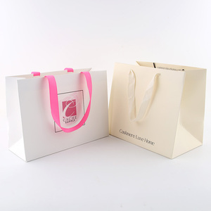 Con compras Embalaje personalizado Negocios Su <span class=keywords><strong>papel</strong></span> <span class=keywords><strong>Kraft</strong></span> Logotipo pequeño para logotipos blancos Vestidos personalizados Regalo <span class=keywords><strong>Bolsas</strong></span> <span class=keywords><strong>de</strong></span> <span class=keywords><strong>papel</strong></span> rosa - Product Image 5