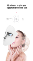 Masque de luminothérapie LED à prix réduit, portable et rechargeable pour la réduction des rides et le traitement de l'acné