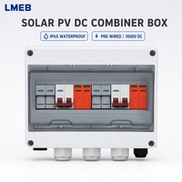 Tedora Smart Home Solaire DC Combiner Box 4P 500V Surge Protector pour TUV 4P Ac/DC Voltage Amp Protective Device Ac Surge Surge