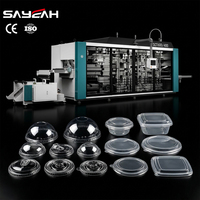 Hoge Output Kunststof Deksel Thermovormende Machine Multi-Station Plastic Deksel Thermovormende Machine