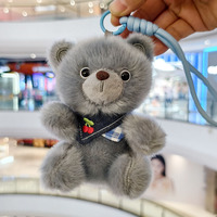 Porte-clés Ours en Peluche Mignon Très Vendu, Pendentif de Sac à Dos Dessin Animé pour Enfants et Femmes, Idéal pour Usage Quotidien, Cadeau, Souvenir
