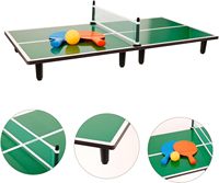 Nouvelle Table de Ping-Pong Miniature en Bois pour Enfants, Jouet Éducatif d'Intérieur avec Raquettes – En Vente