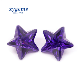 3A lớp 3*3 mm-10 * 10mm tím năm cánh sao cắt Cubic Zirconia đá quý máy tổng hợp cắt CZ Zircon với xử lý nhiệt - Product Image 2