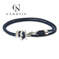 Bracelet de mode pour femme, double couche, réglable, bracelets requin océanique, bijoux pour homme, accessoires, cadeau