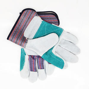 Fabbrica a buon mercato costruzione industriale 10.5 pollici Full Leather Classic Rigger rinforza doppi guanti di palma in pelle - Product Image 2