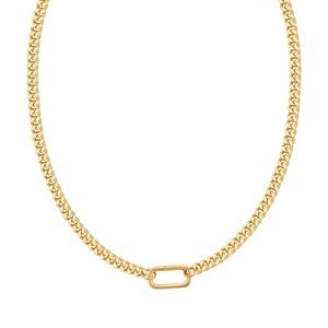 Elegante Cadena Suelta Básica de Acero Inoxidable DIY, Chapado al Vacío en Oro de 18K, Collar Daquan Love con Protección - Product Image 5